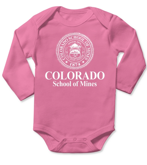 Colorado School of Mines. Long Sleeve Baby One-Piece