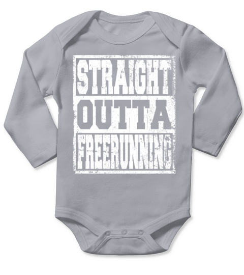 Freerunning Saying Funny Long Sleeve Baby One-Piece