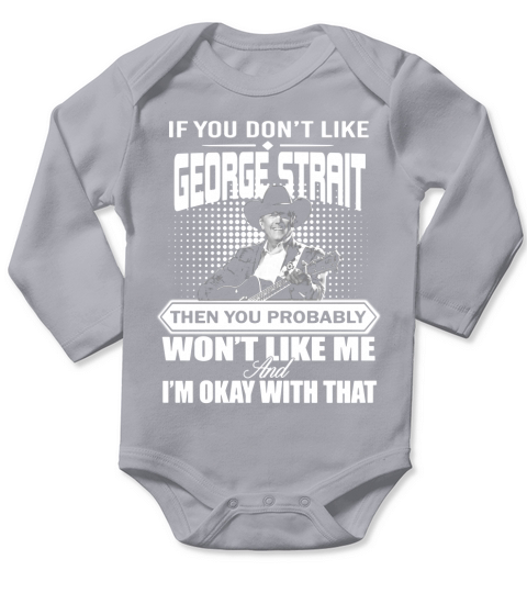 George Strait Long Sleeve Baby One-Piece