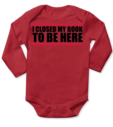 I closed my book Long Sleeve Baby One-Piece
