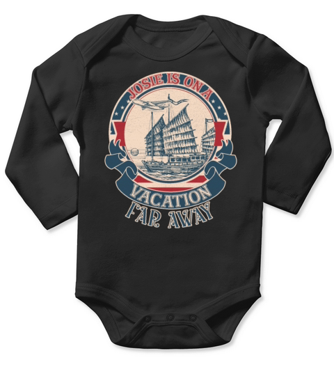 Josies on a vacation far away vintage Long Sleeve Baby One-Piece