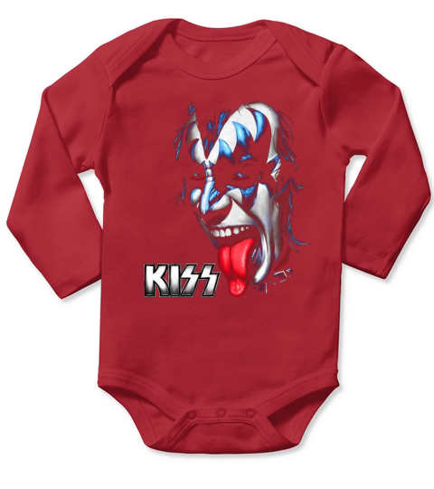 Kiss Band Long Sleeve Baby One-Piece