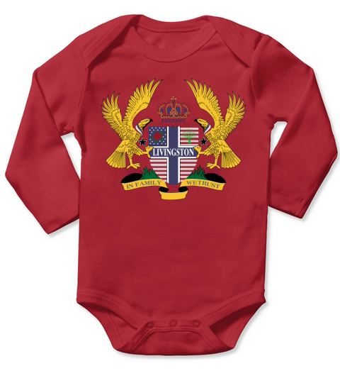 Livingston Family Crest For American People - Livingston Family T-Shirt, Hoodie, Sweatshirt Long Sleeve Baby One-Piece