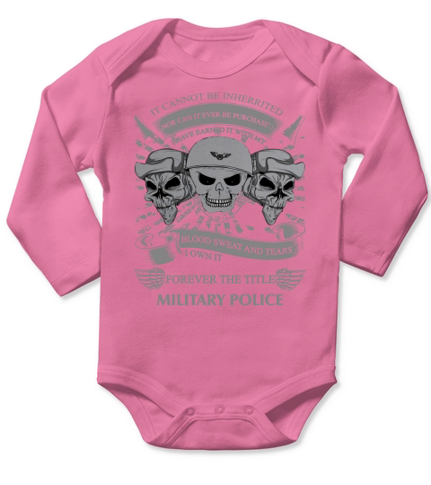 Military Police Long Sleeve Baby One-Piece
