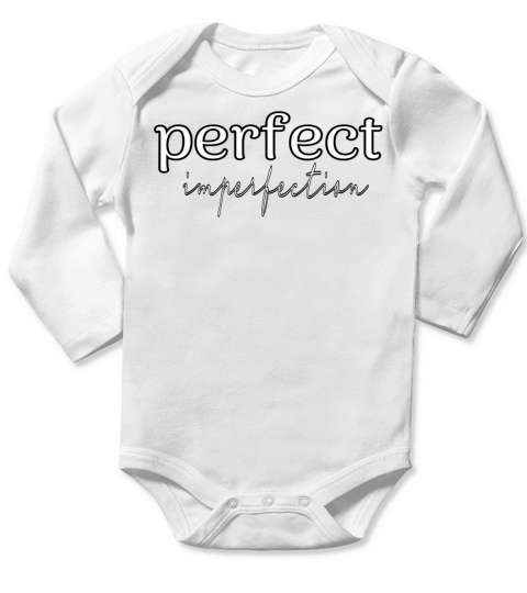 perfect imperfection Long Sleeve Baby One-Piece