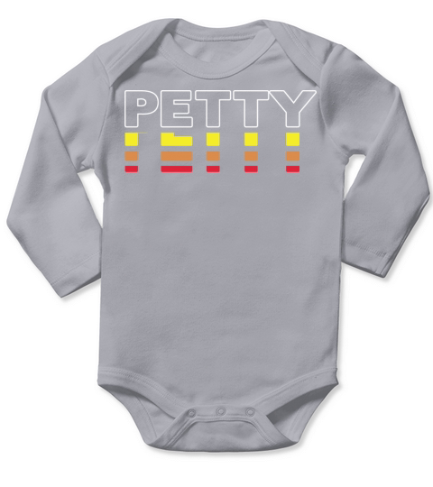 Petty First Name Funny Vintage Sunset Petty Long Sleeve Baby One-Piece