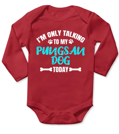 Pungsan Dog Owner Long Sleeve Baby One-Piece