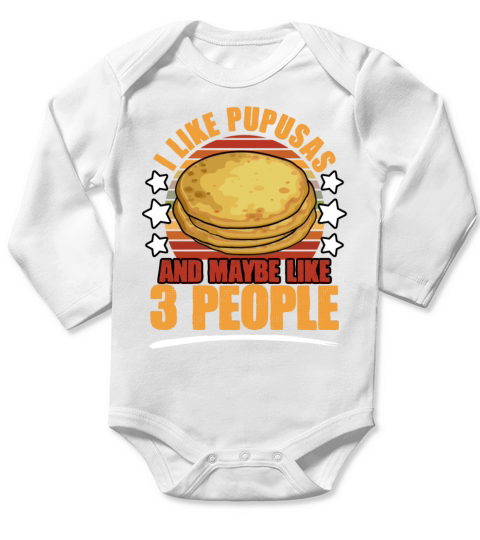 Retro Vintage Pupusas Salvadorenas El Salvador Long Sleeve Baby One-Piece