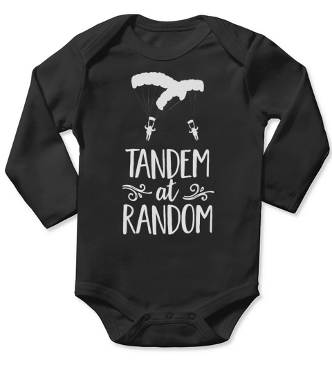 Tandem At Random Paragliding Fun Cool Summer Beach T-Shirt Long Sleeve Baby One-Piece