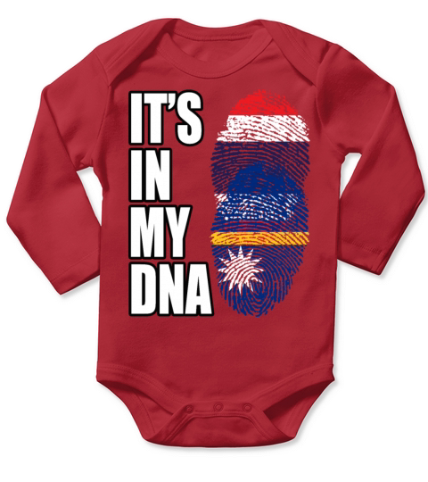 Thai And Nauruan Vintage Heritage DNA Flag Long Sleeve Baby One-Piece