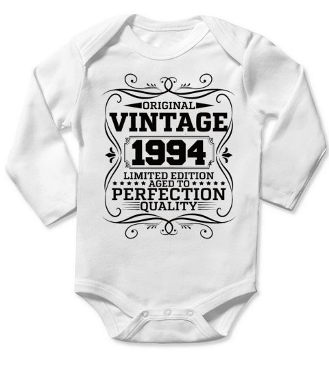 Vintage 1994 Original Limited Edition Long Sleeve Baby One-Piece
