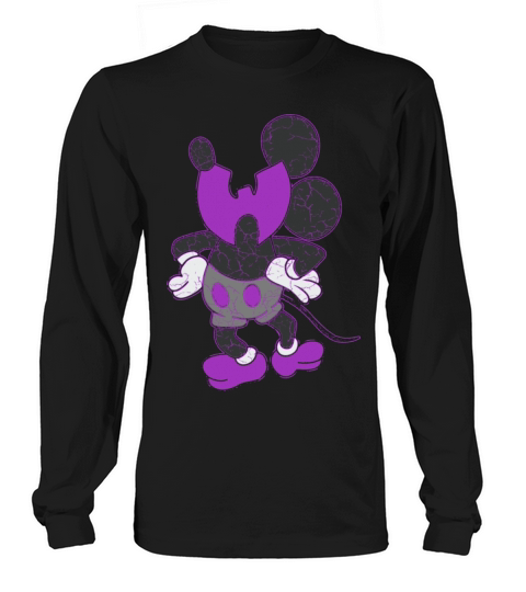 funny for kids animal wutang purple Long sleeved Unisex