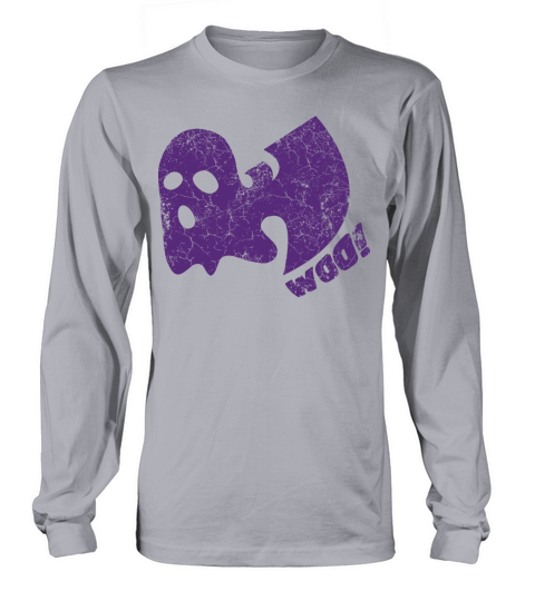 halloween ghost woo wutang dark purple Long sleeved Unisex