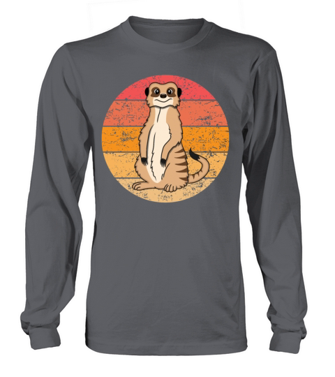 Meerkat Lovers Retro Gift Funny Animals Long sleeved Unisex