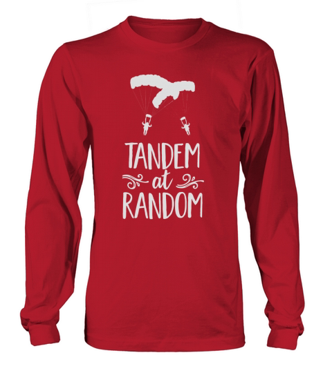 Tandem At Random Paragliding Fun Cool Summer Beach T-Shirt Long sleeved Unisex