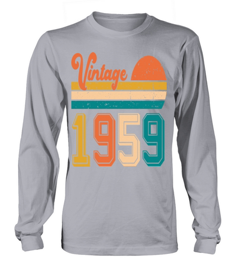 Vintage 1959 birthday gift Long sleeved Unisex