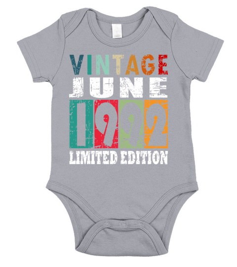 1992 vintage born in June gift Short Sleeve Baby One-Piece