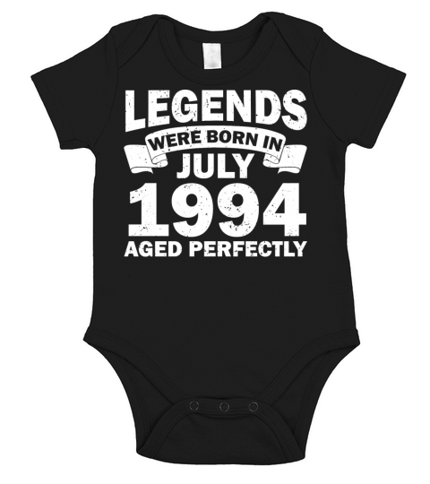 28th birthday July vintage 1994 gift idea Short Sleeve Baby One-Piece