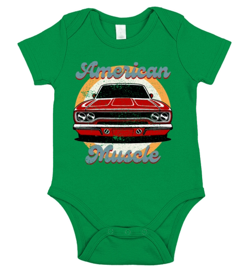 American muscle vintage classic car Short Sleeve Baby One-Piece