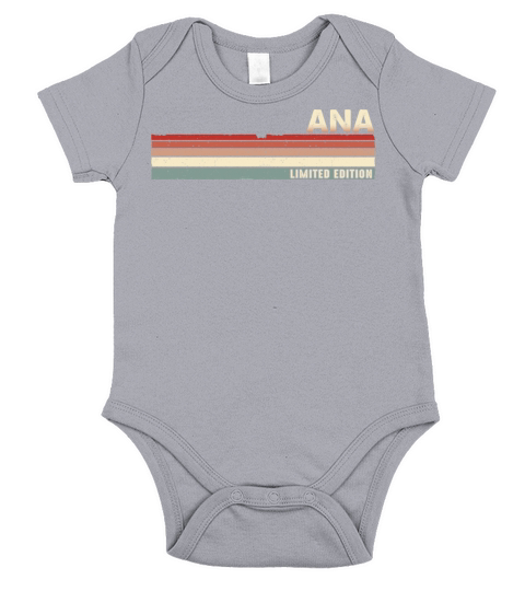 Ana - Funny Retro Vintage Name 80s 90s Short Sleeve Baby One-Piece