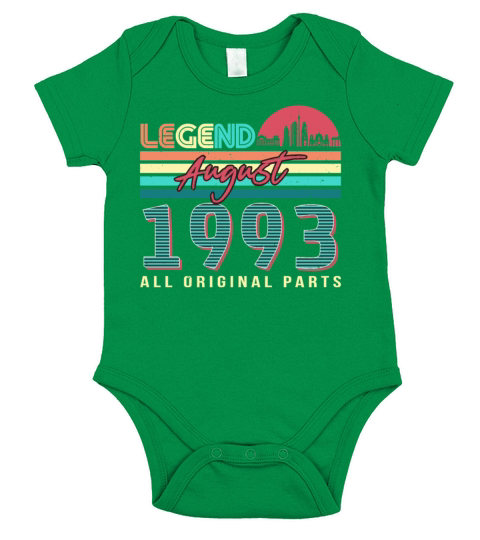 Born August 1993 Short Sleeve Baby One-Piece