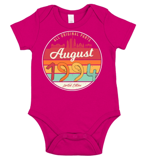 Born August 1994 Short Sleeve Baby One-Piece