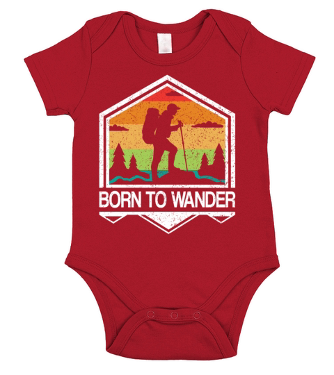 Born to Wander Vintage Americas National Parks Short Sleeve Baby One-Piece