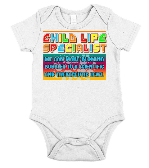 Child Life Specialist We Can Make Blowing Bubbles Short Sleeve Baby One-Piece