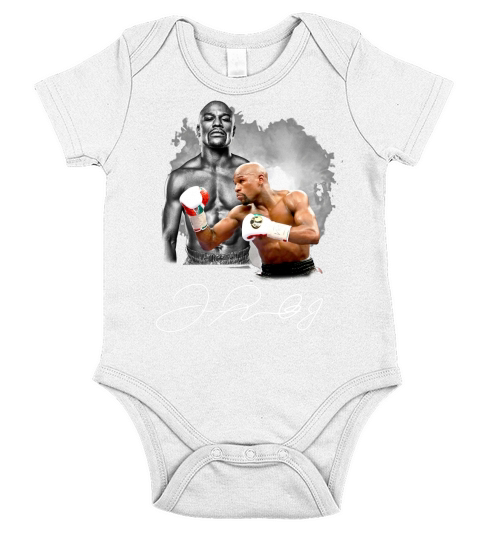 Floyd Mayweather signature shirt Short Sleeve Baby One-Piece