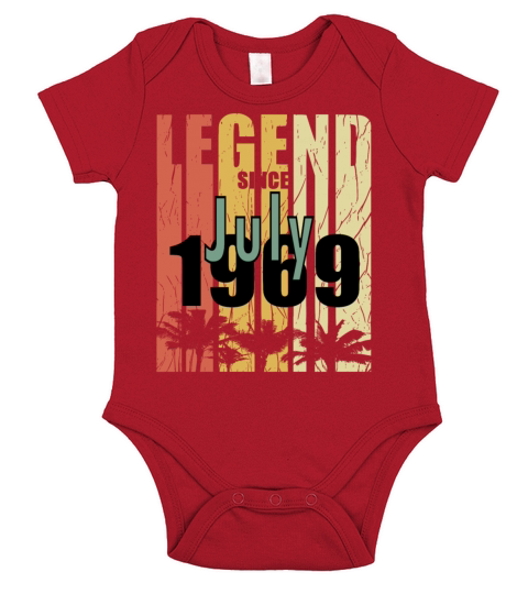 gift july 1969 month of birth Short Sleeve Baby One-Piece