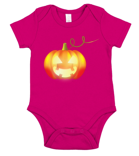 Halloween pumpkin Short Sleeve Baby One-Piece