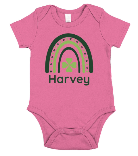 Harvey Clover Boho Rainbow Short Sleeve Baby One-Piece