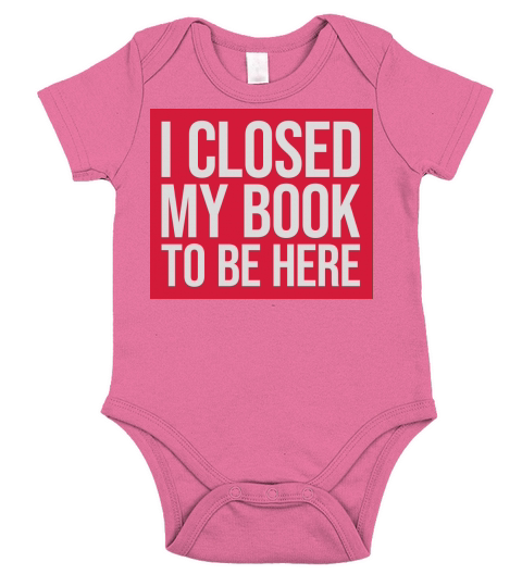 I closed my book Short Sleeve Baby One-Piece