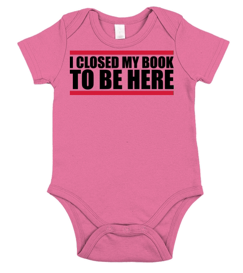 I closed my book Short Sleeve Baby One-Piece