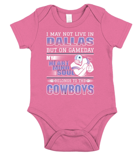 I May Not Live In Dallas Short Sleeve Baby One-Piece
