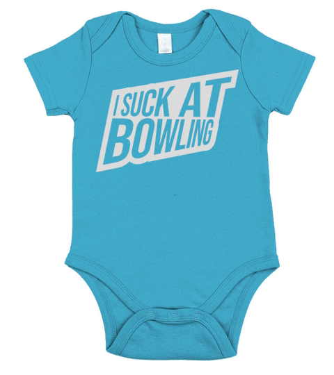 I suck at bowling Short Sleeve Baby One-Piece