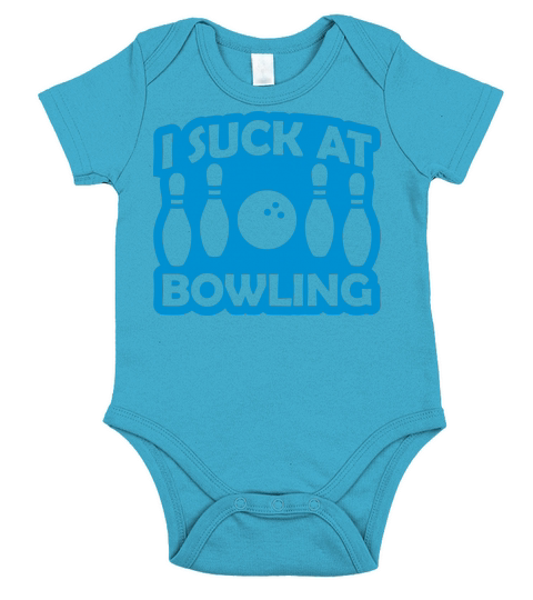 I suck at bowling Short Sleeve Baby One-Piece
