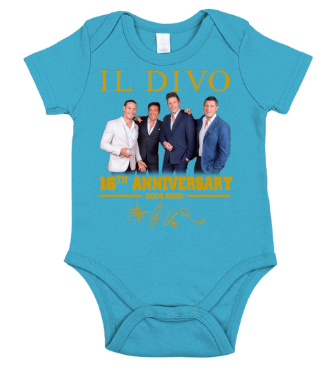 Il Divo 16th Anniversary from 2004 to 2020 Signature Short Sleeve Baby One-Piece