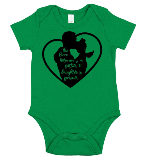 Love Between a Father and Daughter is Forever Short Sleeve Baby One-Piece