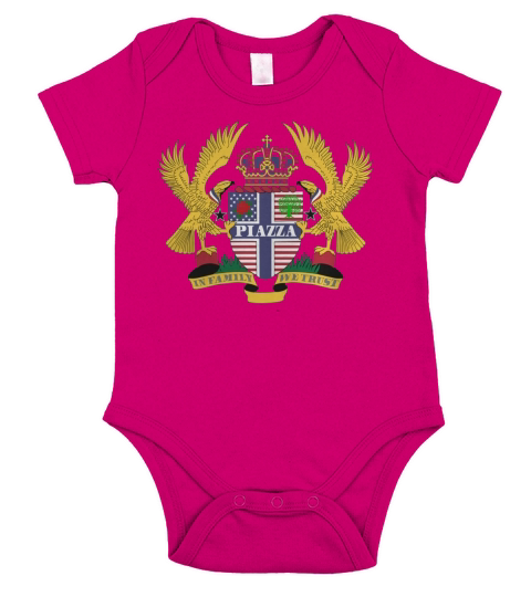 Piazza Family Crest For American People - Piazza Family T-Shirt, Hoodie, Sweatshirt Short Sleeve Baby One-Piece