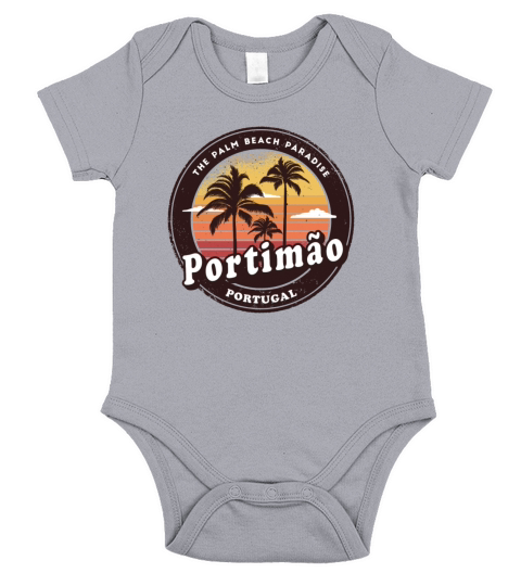 Portimao Portugal beach design Short Sleeve Baby One-Piece