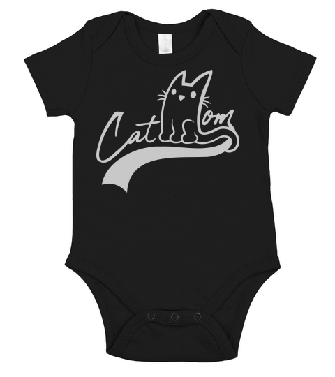 Quote Cat Mom Design Short Sleeve Baby One-Piece