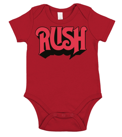 Rush Band Logo Short Sleeve Baby One-Piece