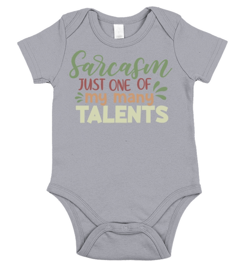 Sarcasm Is My Talent Funny Sarcastic Quote Short Sleeve Baby One-Piece
