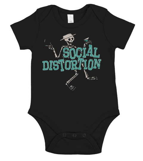 Social Distortion Green logo T-Shirt Short Sleeve Baby One-Piece