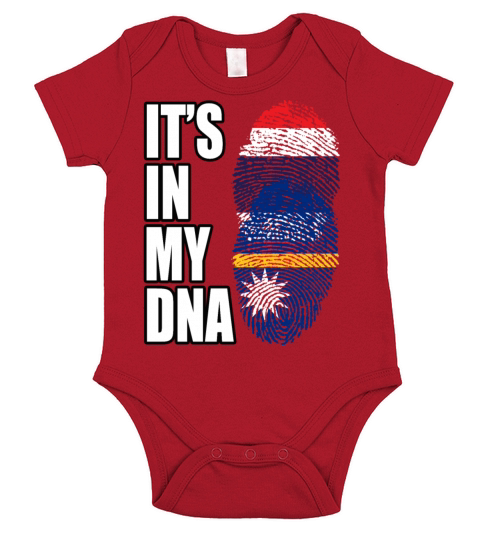 Thai And Nauruan Vintage Heritage DNA Flag Short Sleeve Baby One-Piece