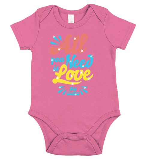 The Beatles All You Need is Love Short Sleeve Baby One-Piece