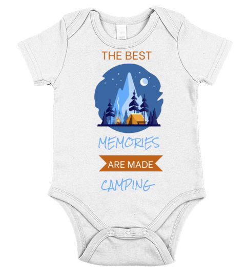 The Best Memories Are Made Camping Short Sleeve Baby One-Piece