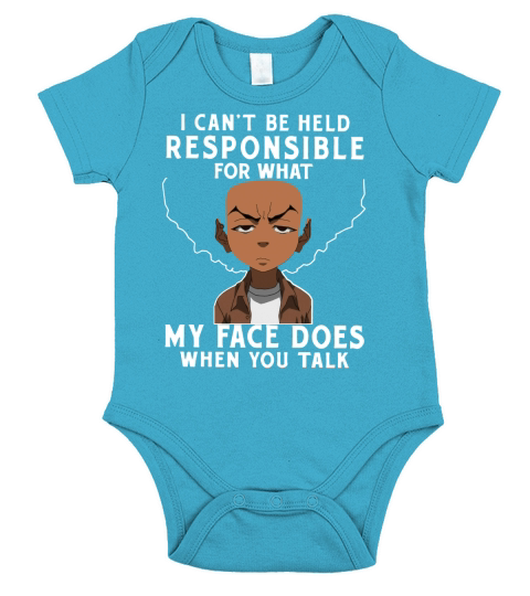The Boondocks Shirts  My Face Short Sleeve Baby One-Piece