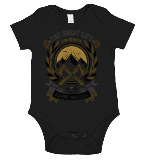 The great life high mountain support your local Short Sleeve Baby One-Piece